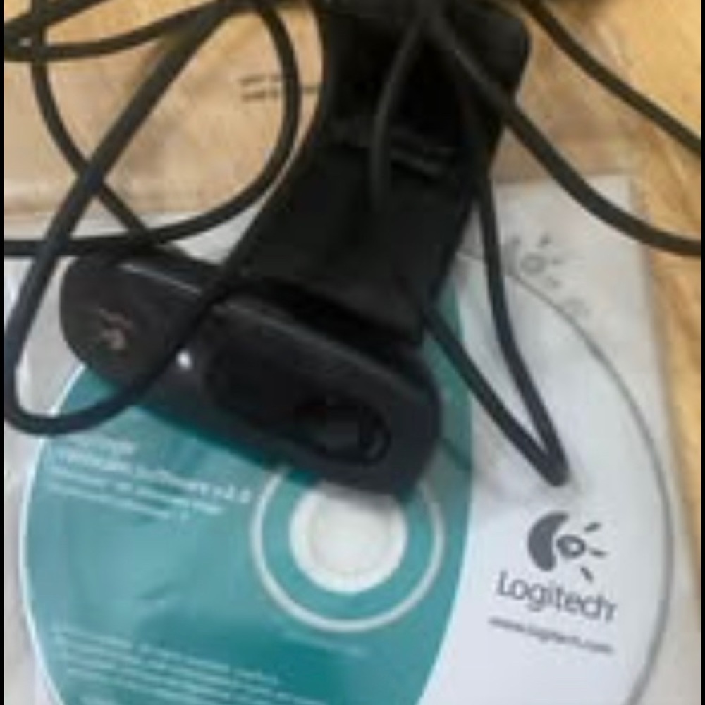Logitech Black Webcam with Software CD